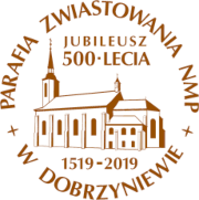 Logo Parafia Zwiastowania NMP w Dobrzyniewie Kościelnym